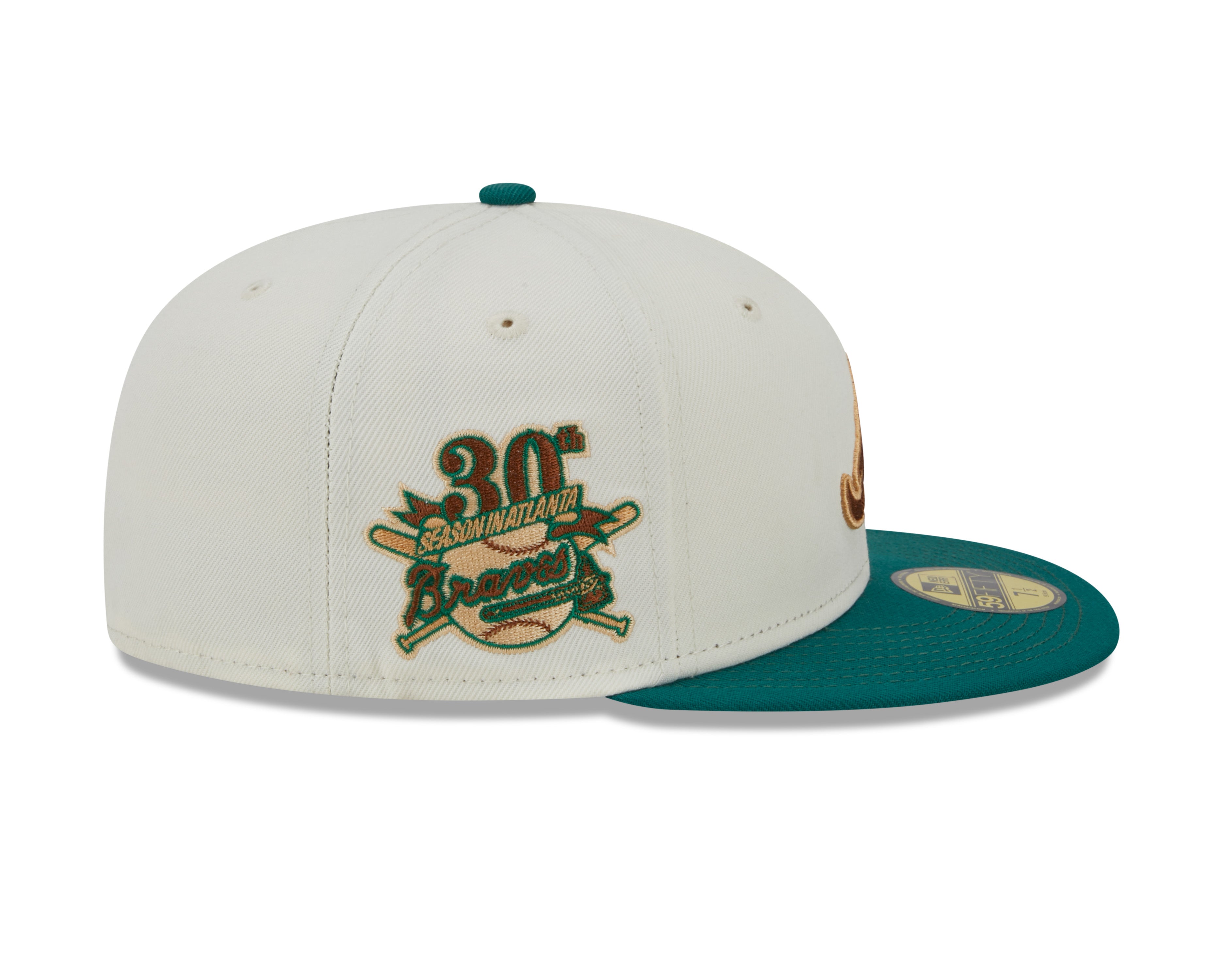 New Era - 59Fifty Fitted Cap - CAMP - Atlanta Braves 30th - White/Green - Headz Up 