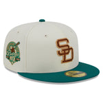 New Era - 59Fifty Fitted Cap - CAMP - San Diego Padres 49th Anniversary - White/Green - Headz Up 