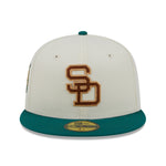 New Era - 59Fifty Fitted Cap - CAMP - San Diego Padres 49th Anniversary - White/Green - Headz Up 