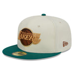 New Era - 59Fifty Fitted Cap - CAMP - Los Angeles Lakers - White/Green - Headz Up 