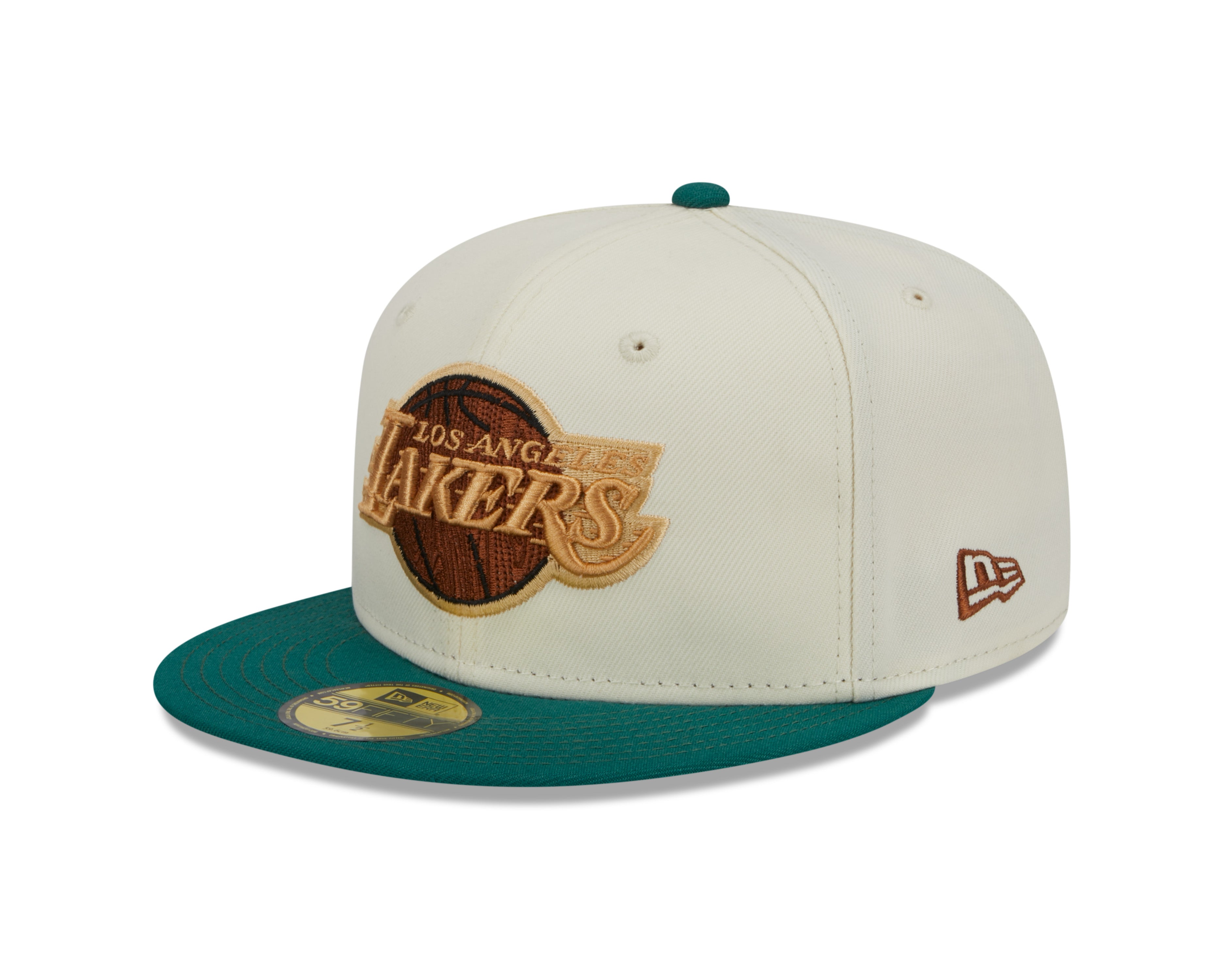 New Era - 59Fifty Fitted Cap - CAMP - Los Angeles Lakers - White/Green - Headz Up 