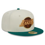 New Era - 59Fifty Fitted Cap - CAMP - Los Angeles Lakers - White/Green - Headz Up 
