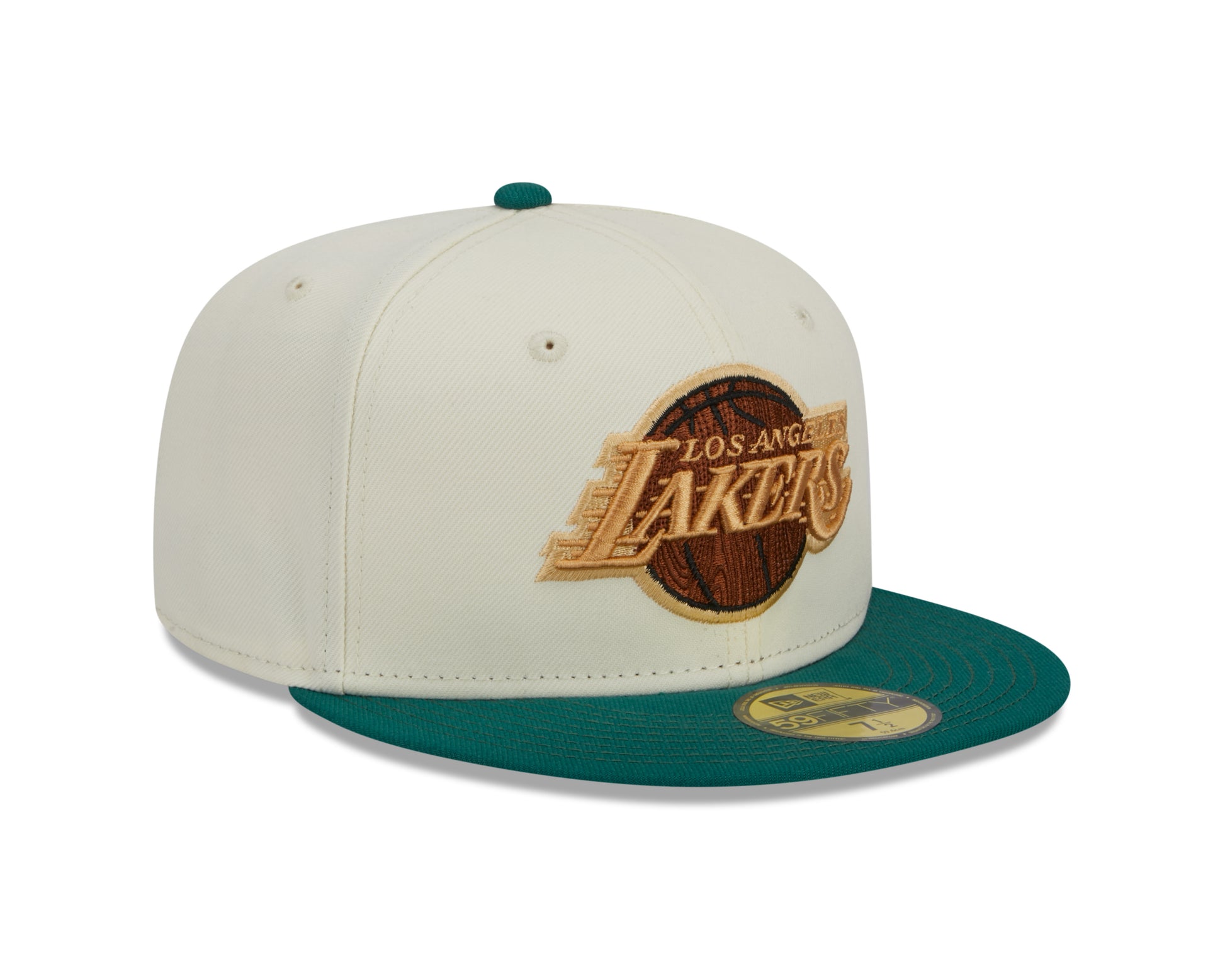 New Era - 59Fifty Fitted Cap - CAMP - Los Angeles Lakers - White/Green - Headz Up 