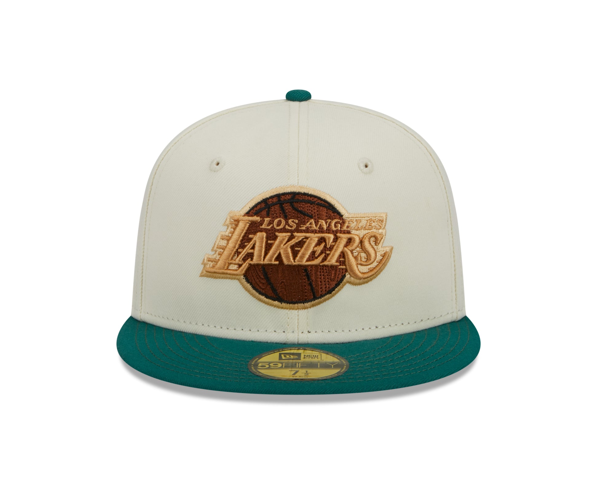 New Era - 59Fifty Fitted Cap - CAMP - Los Angeles Lakers - White/Green - Headz Up 