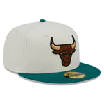 New Era - 59Fifty Fitted Cap - CAMP - Chicago Bulls - White/Green - Headz Up 