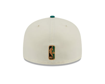 New Era - 59Fifty Fitted Cap - CAMP - Golden State Warriors - White/Green - Headz Up 