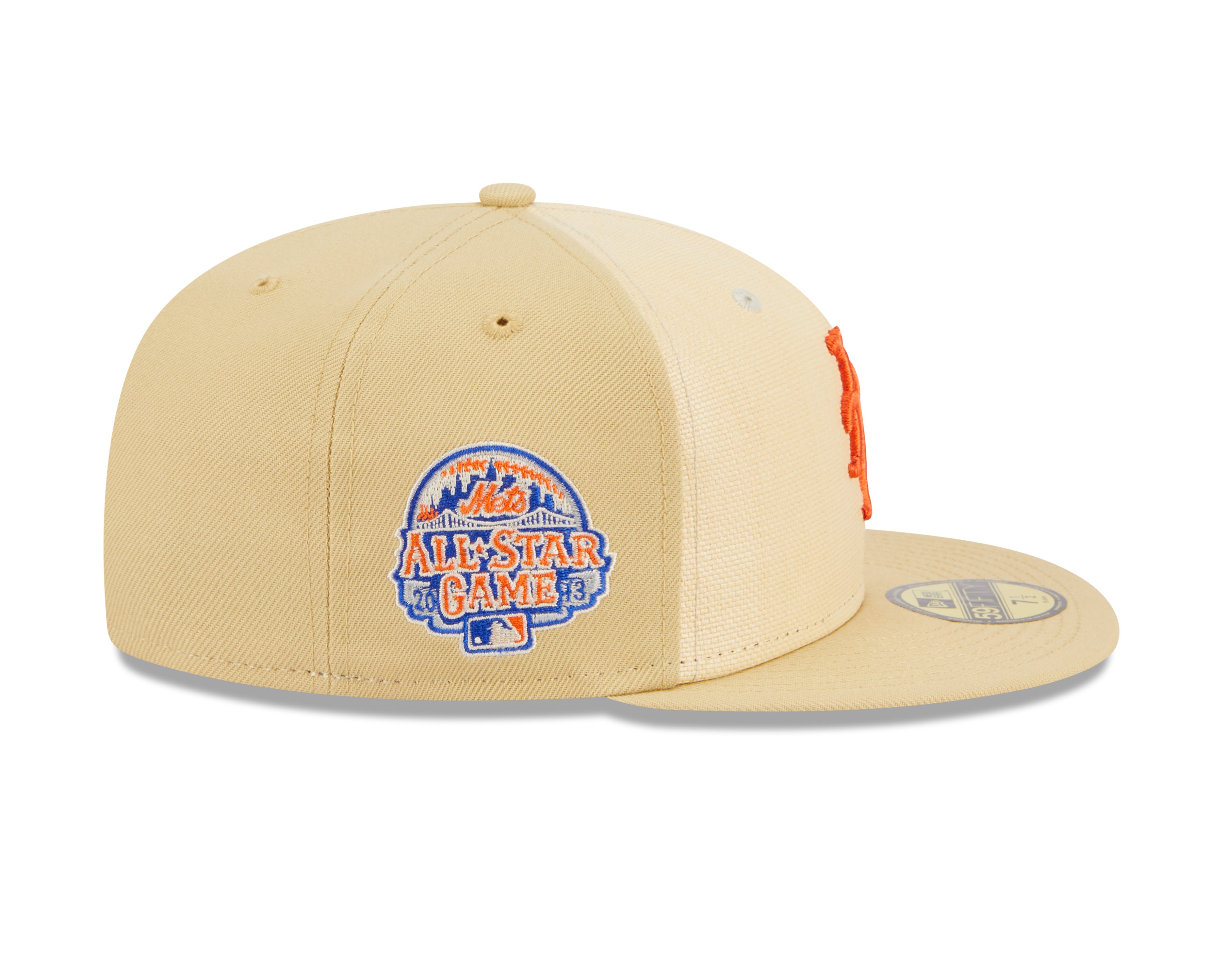 New Era - 59Fifty Fitted Cap - RAFFIA FRONT - New York Mets - Sand - Headz Up 