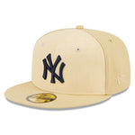 New Era - 59Fifty Fitted Cap - RAFFIA FRONT - New York Yankees - Sand - Headz Up 