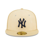 New Era - 59Fifty Fitted Cap - RAFFIA FRONT - New York Yankees - Sand - Headz Up 