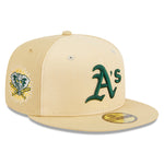 New Era - 59Fifty Fitted Cap - RAFFIA FRONT - Oakland Athletics - Sand - Headz Up 