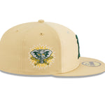 New Era - 59Fifty Fitted Cap - RAFFIA FRONT - Oakland Athletics - Sand - Headz Up 