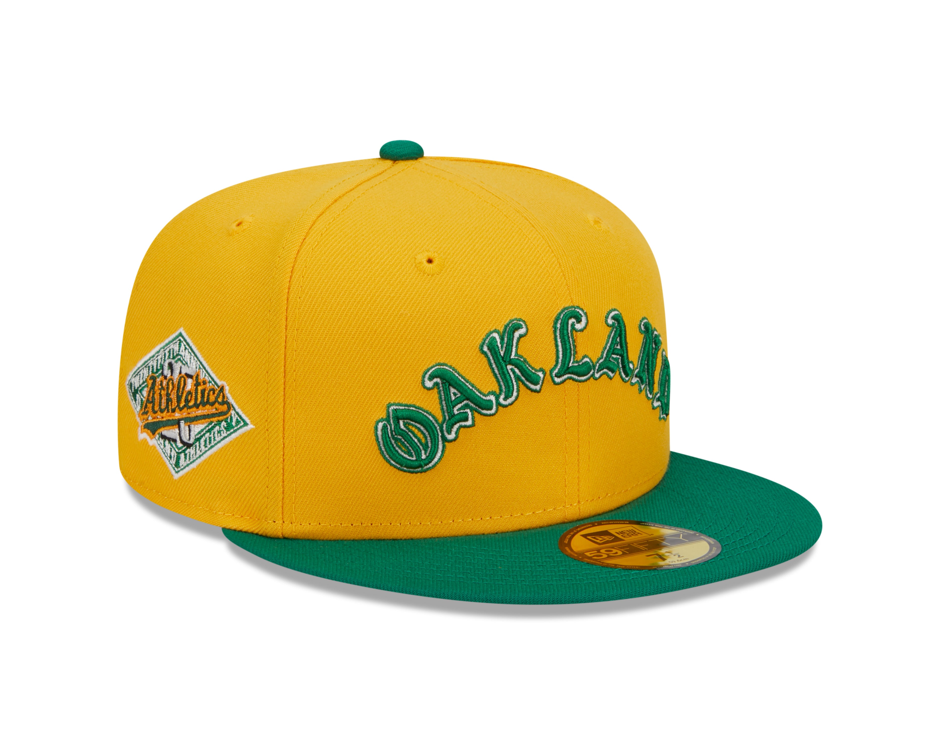 New Era - Oakland Athletics 59Fifty Fitted Retro Script - OTC - Headz Up 