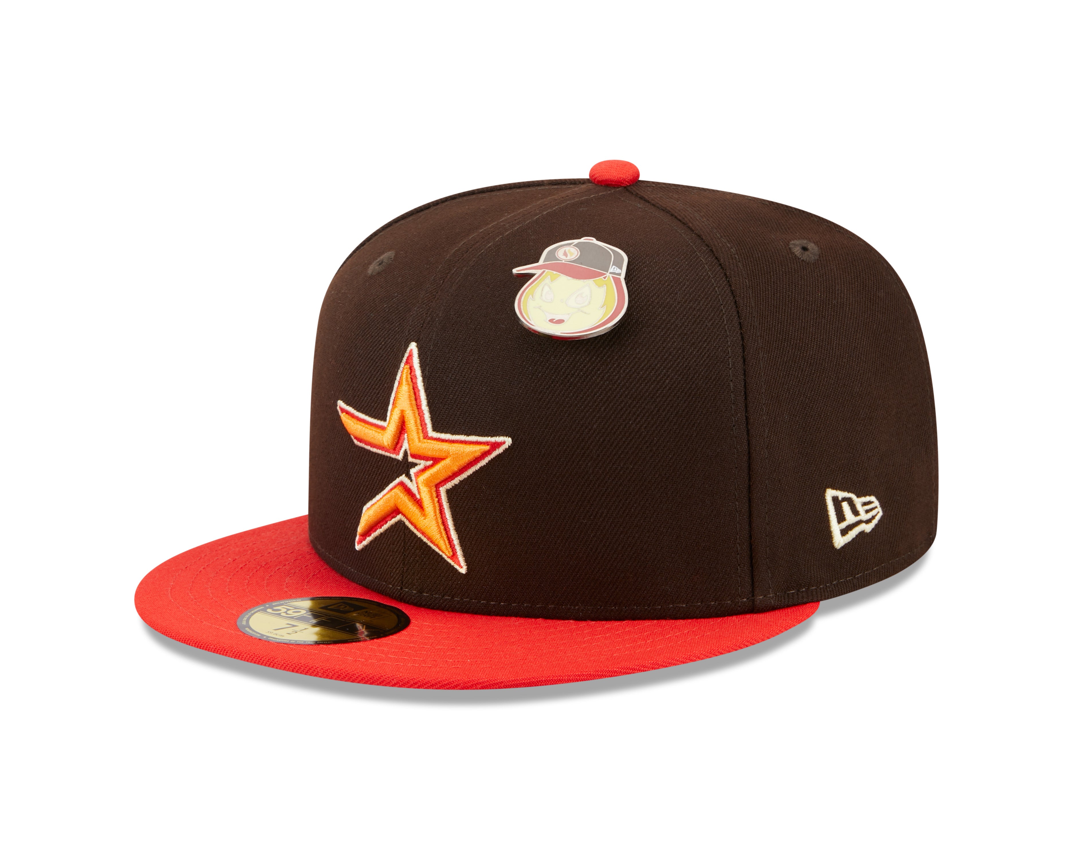 New Era 59fifty Fitted Cap Houston Astros Cooperstown THE ELEMENTS - Brown - Headz Up 