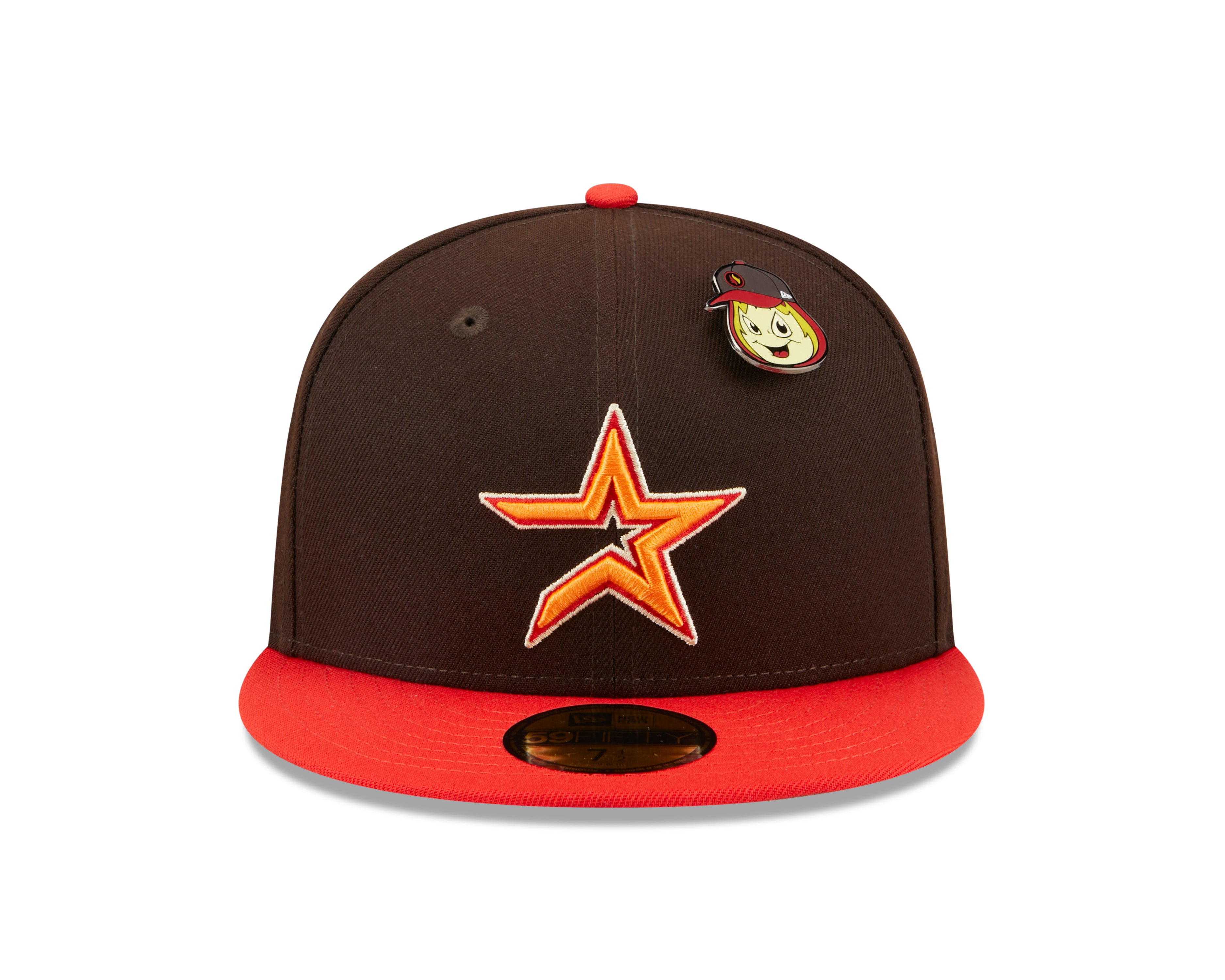 New Era 59fifty Fitted Cap Houston Astros Cooperstown THE ELEMENTS - Brown - Headz Up 