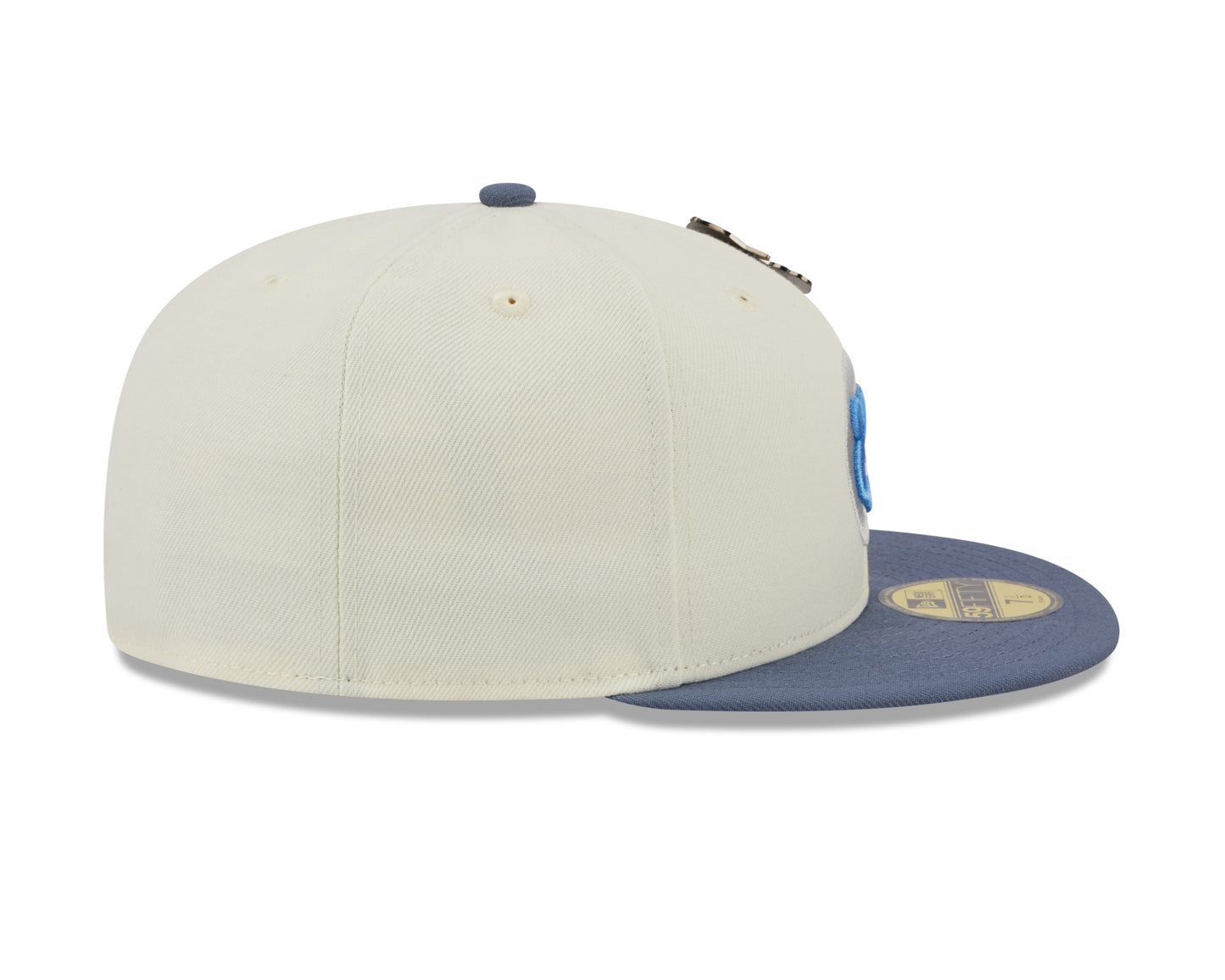 New Era 59fifty Fitted Cap Chicago Cubs Cooperstown THE ELEMENTS - Chrome White/Blue - Headz Up 