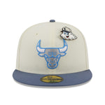 New Era 59fifty Fitted Cap Chicago Bulls THE ELEMENTS - Chrome White/Blue - Headz Up 