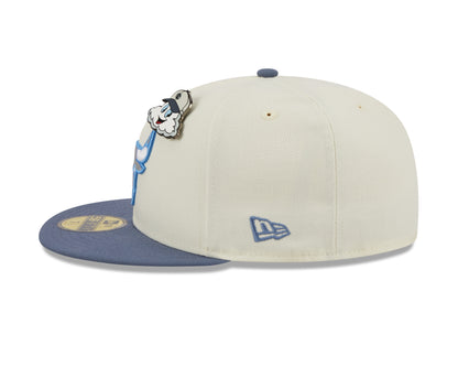 New Era 59fifty Fitted Cap Chicago Bulls THE ELEMENTS - Chrome White/Blue - Headz Up 