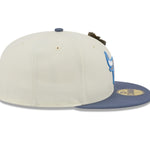 New Era 59fifty Fitted Cap Chicago Bulls THE ELEMENTS - Chrome White/Blue - Headz Up 