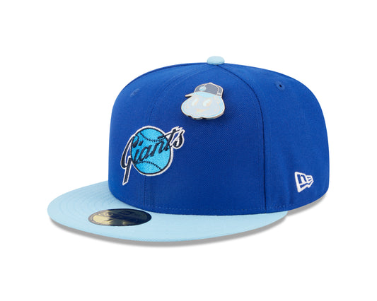 New Era 59fifty Fitted Cap San Francisco Giants Cooperstown THE ELEMENTS - Blue/Sky Blue - Headz Up 