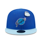 New Era 59fifty Fitted Cap San Francisco Giants Cooperstown THE ELEMENTS - Blue/Sky Blue - Headz Up 