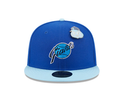 New Era 59fifty Fitted Cap San Francisco Giants Cooperstown THE ELEMENTS - Blue/Sky Blue - Headz Up 