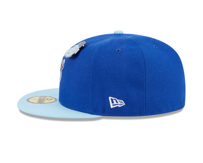 New Era 59fifty Fitted Cap San Francisco Giants Cooperstown THE ELEMENTS - Blue/Sky Blue - Headz Up 