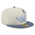 New Era 59fifty Fitted Cap Anaheim Angels Cooperstown THE ELEMENTS - Chrome White/Blue - Headz Up 
