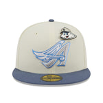 New Era 59fifty Fitted Cap Anaheim Angels Cooperstown THE ELEMENTS - Chrome White/Blue - Headz Up 