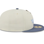 New Era 59fifty Fitted Cap Anaheim Angels Cooperstown THE ELEMENTS - Chrome White/Blue - Headz Up 