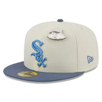 New Era 59fifty Fitted Cap Chicago White Sox THE ELEMENTS - Chrome White/Blue - Headz Up 