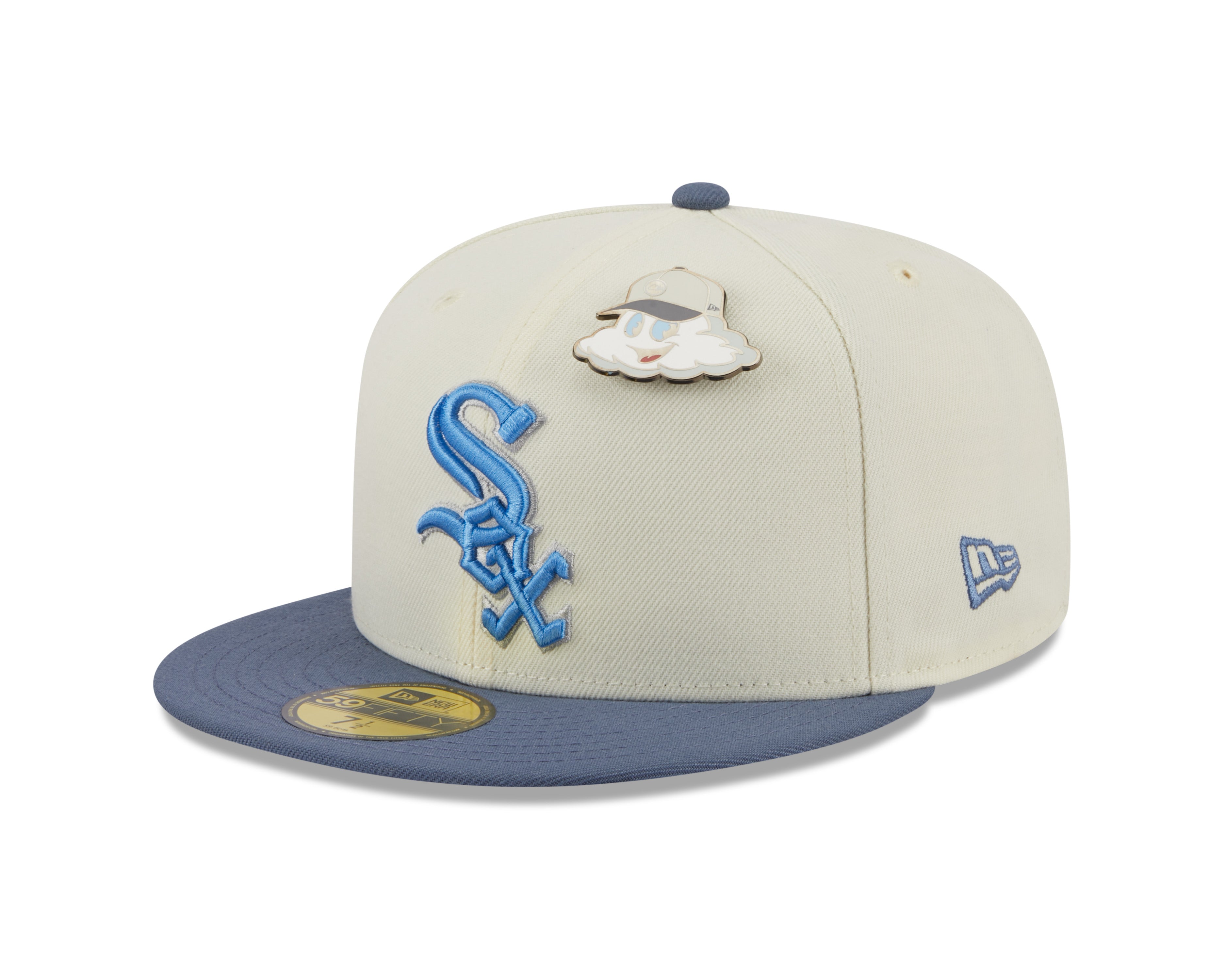 New Era 59fifty Fitted Cap Chicago White Sox THE ELEMENTS - Chrome White/Blue - Headz Up 