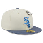 New Era 59fifty Fitted Cap Chicago White Sox THE ELEMENTS - Chrome White/Blue - Headz Up 