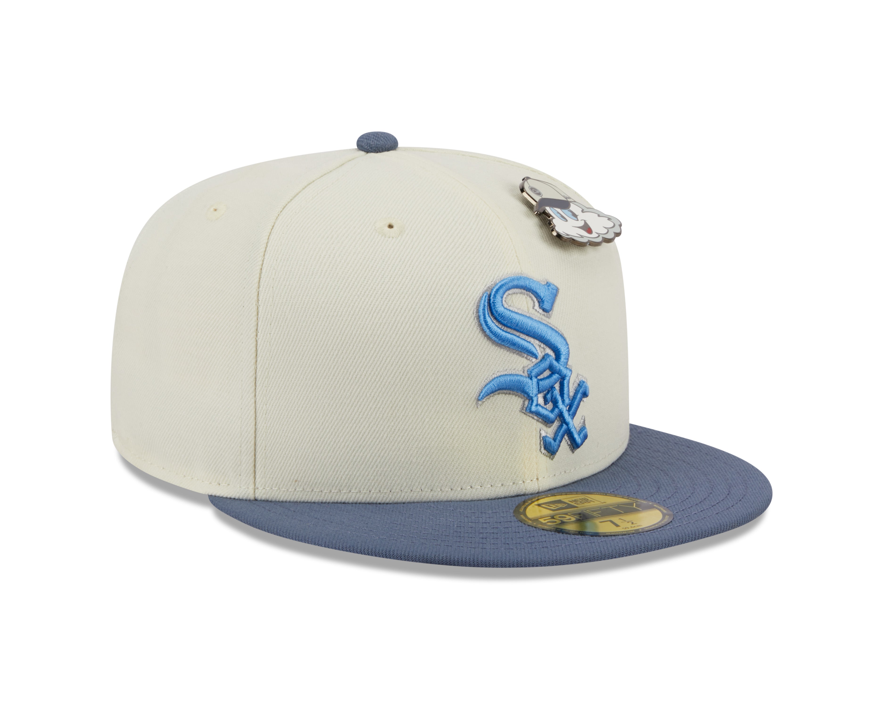 New Era 59fifty Fitted Cap Chicago White Sox THE ELEMENTS - Chrome White/Blue - Headz Up 