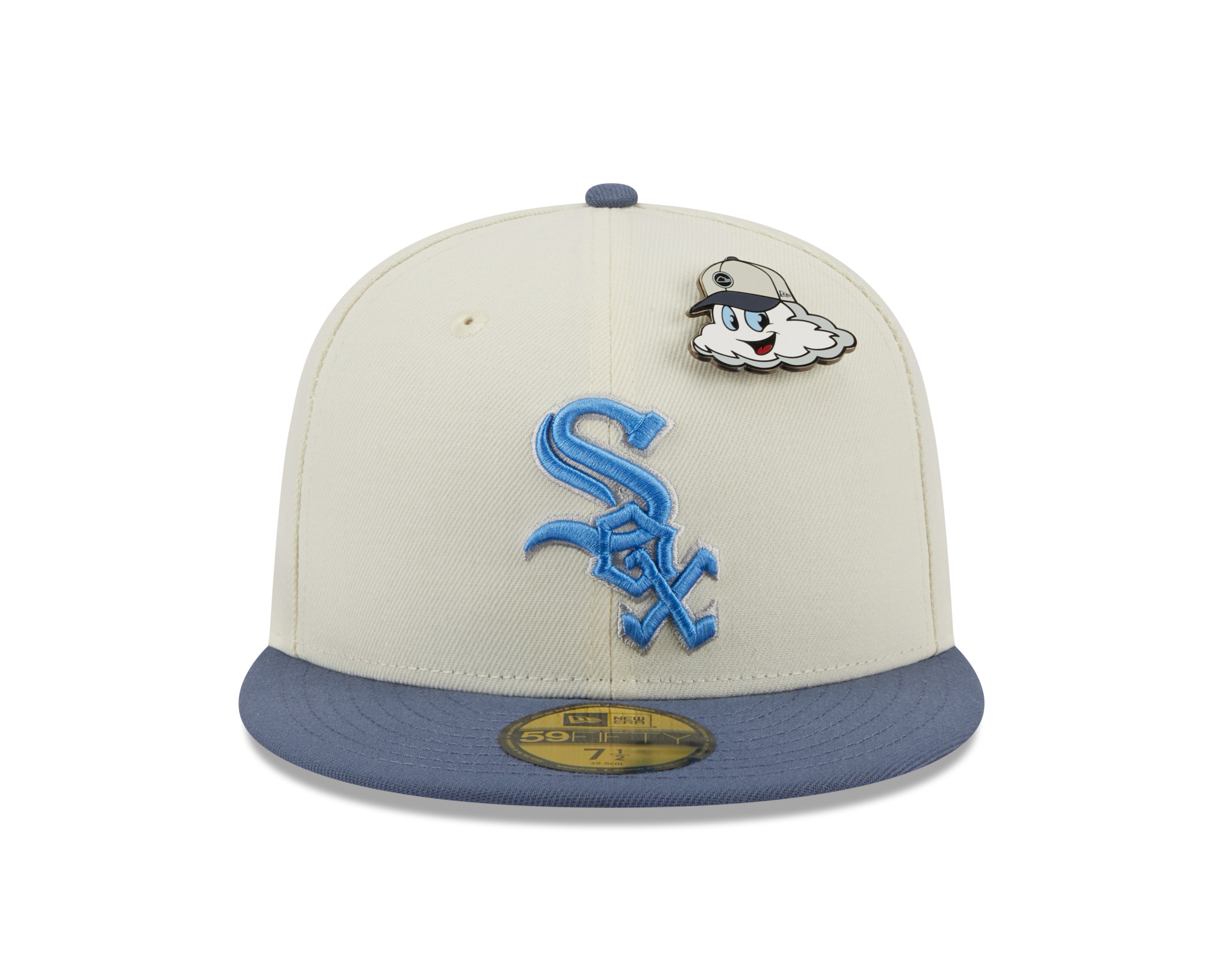New Era 59fifty Fitted Cap Chicago White Sox THE ELEMENTS - Chrome White/Blue - Headz Up 