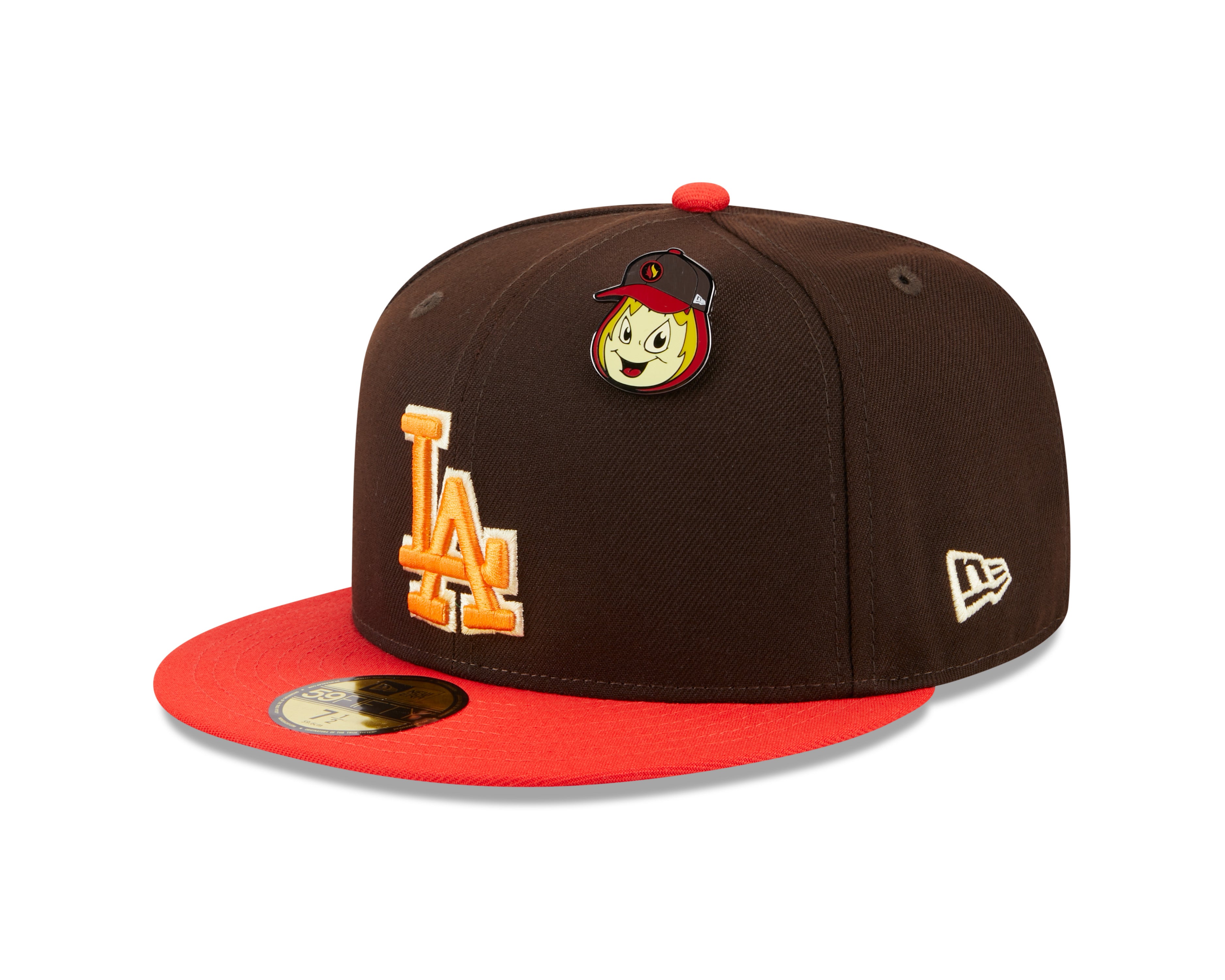 New Era 59fifty Fitted Cap Los Angeles Dodgers THE ELEMENTS - Brown - Headz Up 