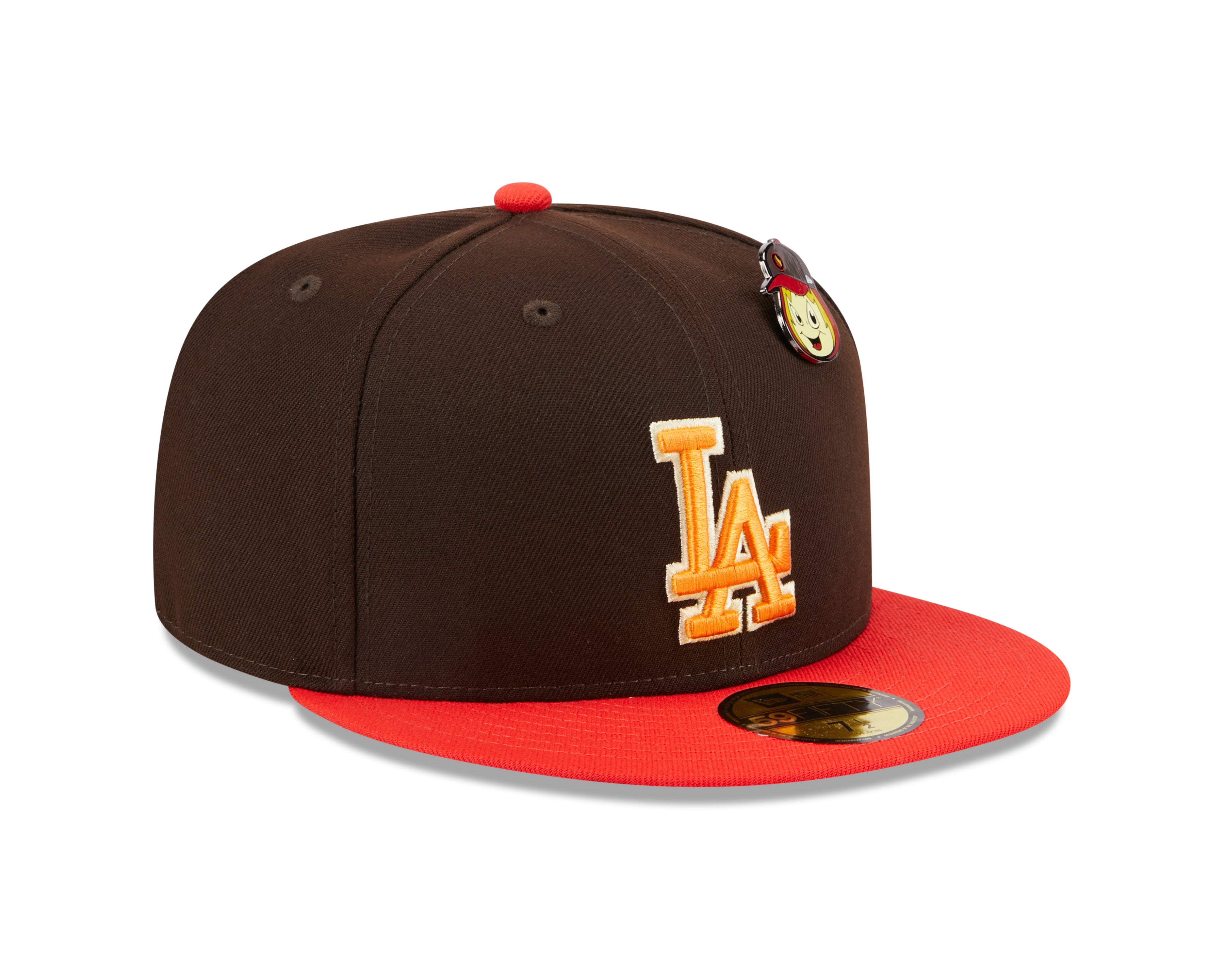 New Era 59fifty Fitted Cap Los Angeles Dodgers THE ELEMENTS - Brown - Headz Up 