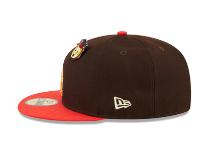 New Era 59fifty Fitted Cap Los Angeles Dodgers THE ELEMENTS - Brown - Headz Up 