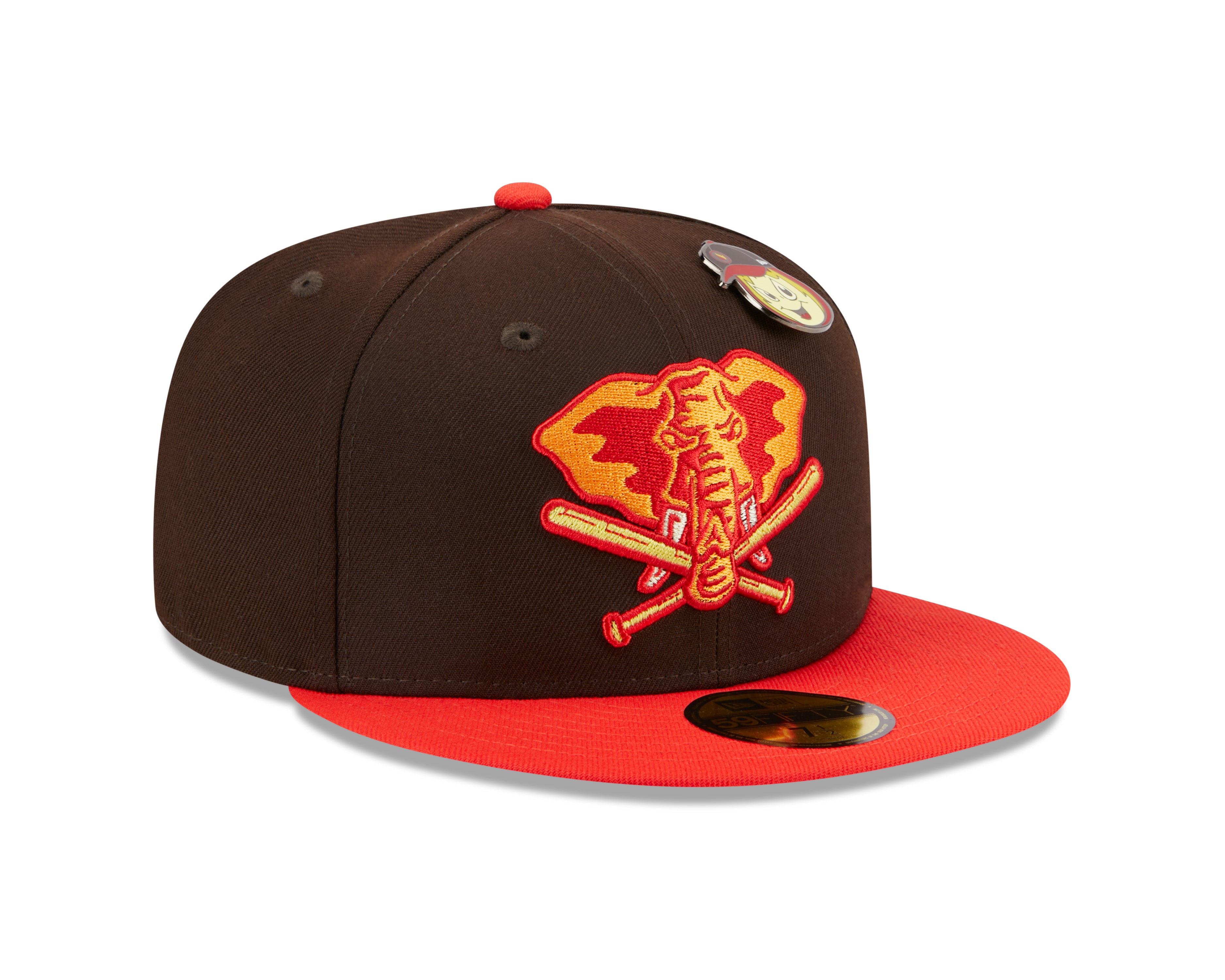 New Era 59fifty Fitted Cap Oakland Athletics Cooperstown THE ELEMENTS - Brown - Headz Up 