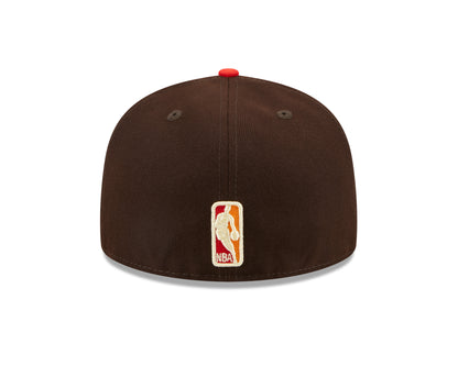 New Era 59fifty Fitted Cap Miami Heat THE ELEMENTS - Brown - Headz Up 