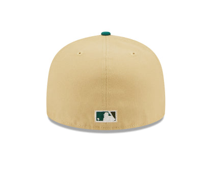 New Era 59fifty Fitted Cap New York Mets Cooperstown THE ELEMENTS - Vegas Gold/Green - Headz Up 