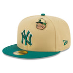 New Era 59fifty Fitted Cap New York Yankees Cooperstown THE ELEMENTS - Vegas Gold/Green - Headz Up 