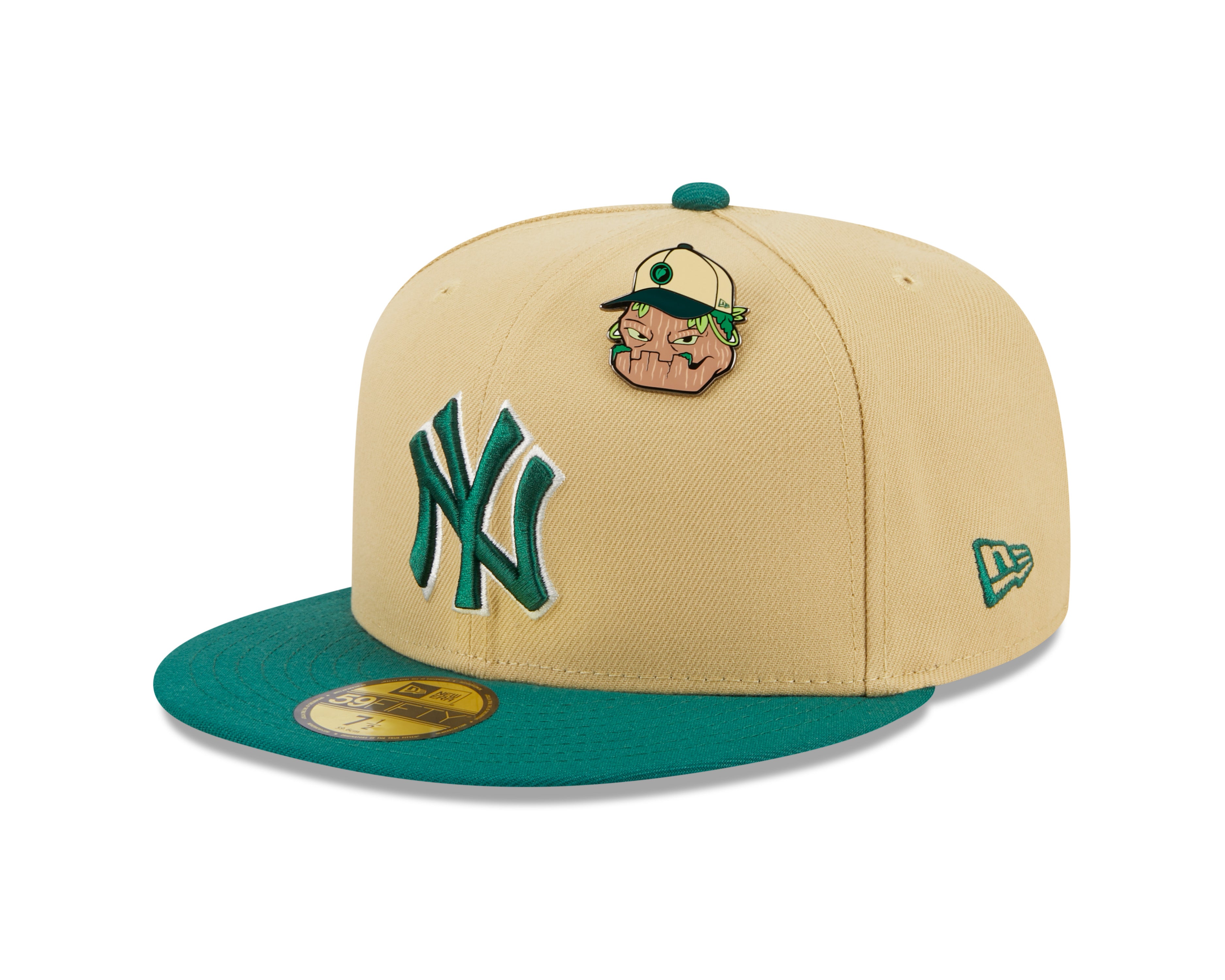 New Era 59fifty Fitted Cap New York Yankees Cooperstown THE ELEMENTS - Vegas Gold/Green - Headz Up 