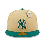 New Era 59fifty Fitted Cap New York Yankees Cooperstown THE ELEMENTS - Vegas Gold/Green - Headz Up 