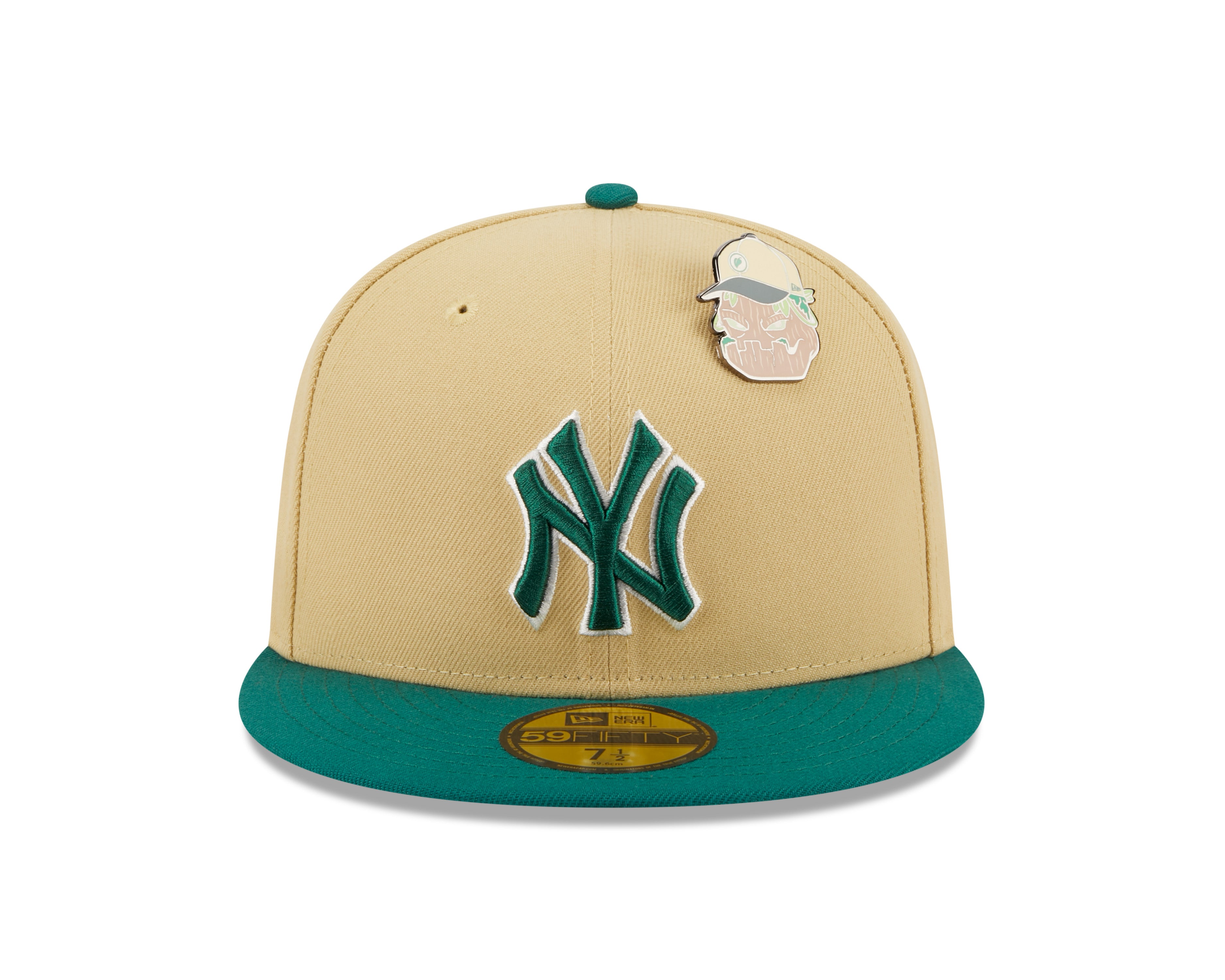 New Era 59fifty Fitted Cap New York Yankees Cooperstown THE ELEMENTS - Vegas Gold/Green - Headz Up 