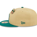 New Era 59fifty Fitted Cap New York Yankees Cooperstown THE ELEMENTS - Vegas Gold/Green - Headz Up 