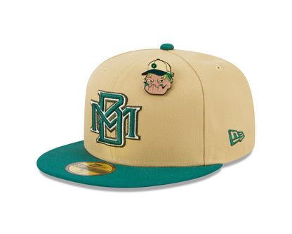 New Era 59fifty Fitted Cap Milwaukee Brewers THE ELEMENTS - Vegas Gold/Green - Headz Up 