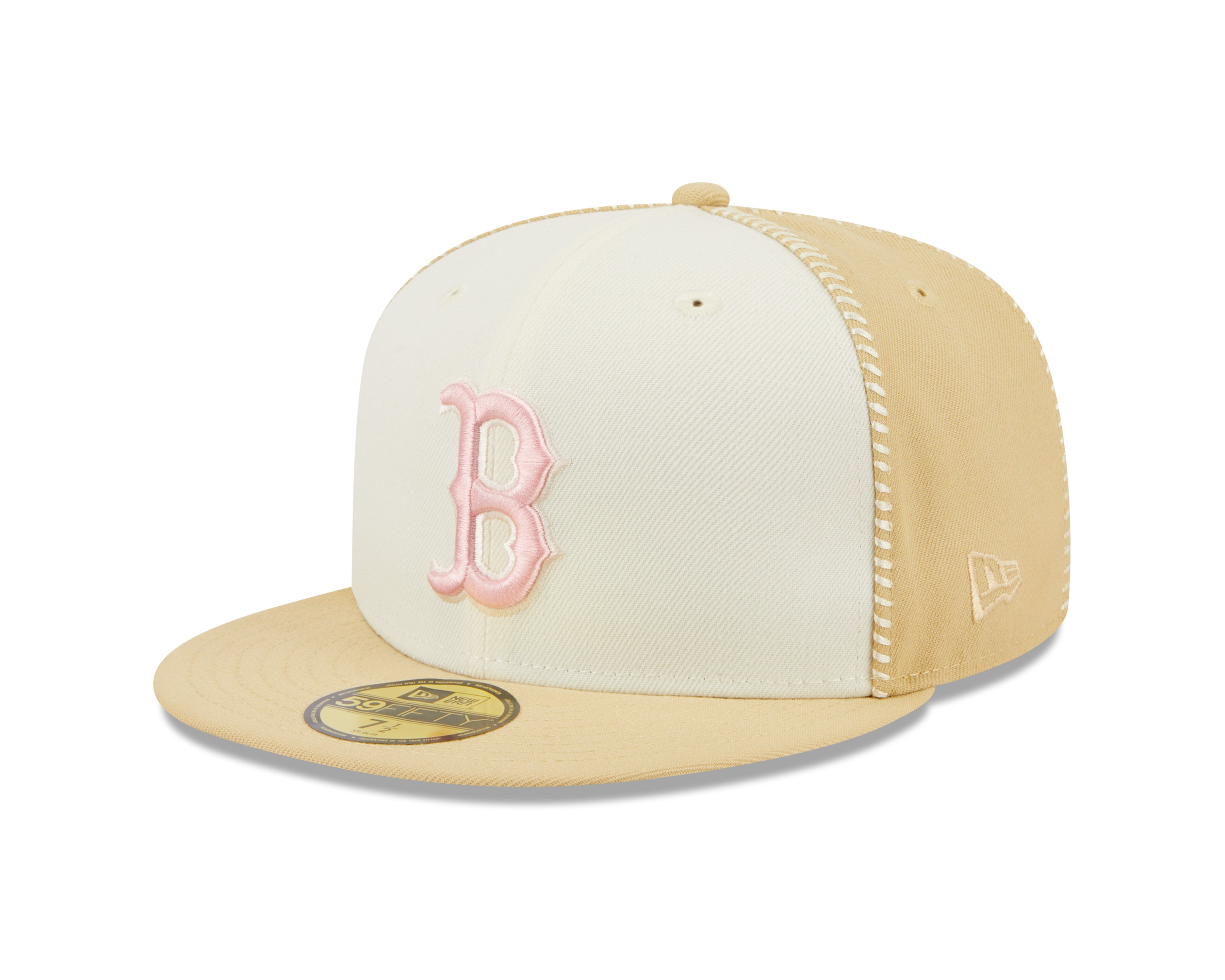 New Era 59Fifty Fitted Cap SEAM STICH Boston Red Sox - White - Headz Up 