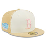 New Era 59Fifty Fitted Cap SEAM STICH Boston Red Sox - White - Headz Up 