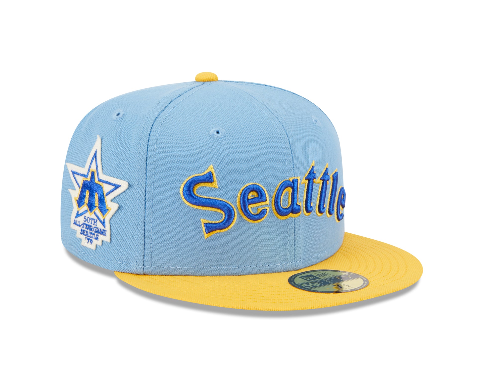 New Era - Seattle Mariners - 59Fifty Fitted - Powder Blues - Sky Blue - Headz Up 