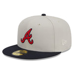 New Era - Atlanta Braves - 59Fifty Fitted - FARM TEAM - Stone - Headz Up 